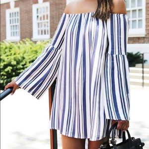 Off shoulder mini dress